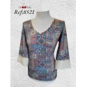 CAMISETA CACHIMIER PASAMANERIA MUJER LILI DUDU