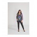 BLUSA CAPA ESTAMPADA MUJER SPG TALLAS GRANDES