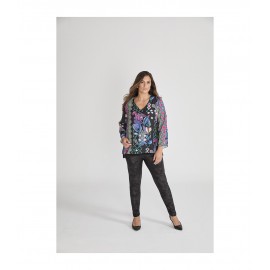 BLUSA CAPA ESTAMPADA MUJER SPG TALLAS GRANDES