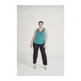 TOP PUNTILLA VERDE SPG-JENUAN MUJER TALLAS GRANDES
