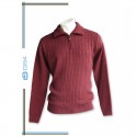 Jersey de hombre cuello perking en color caldera g-54