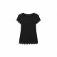 BLUSA PUNTILLA LISA NEGRA SPG-JENUAN
