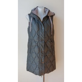 Chaleco negro ligero de mujer acolchado Roberto Bassi Woman