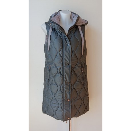 Chaleco negro ligero de mujer acolchado Roberto Bassi Woman
