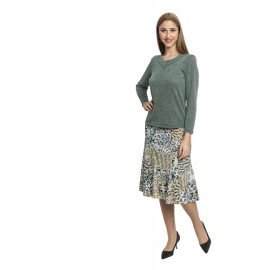 FALDA ESTAMPADA LANOSA MUJER BOGUAR 
