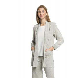 CHAQUETA LARGA LISA DE CAMAL RECTO MUJER BOGUAR +COLORES