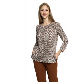 BLUSON ESTAMPADO GEOMETRICO MUJER BOGUAR