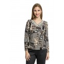 Camiseta lanosa estampada mujer boguar