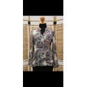 BLUSA ESTAMPADA DE GASA MUJER ROSSAN