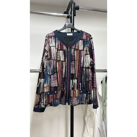 CHAQUETA ESTAMPADA COMBINADA MUJER ROSSAN
