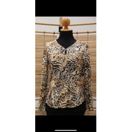 BLUSA ESTAMPADA TUL MUJER ROSSAN