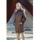 Parka acolchada con capucha y pelo zorro natural +colores Estefania Rodriguez