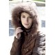Parka acolchada con capucha y pelo zorro natural +colores Estefania Rodriguez