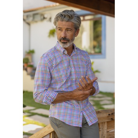 CAMISA CUADROS MANGA CORTA DE CARLOS CORDOBA