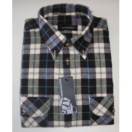 CAMISA DE HOMBRE EN FRANELA DE CUADROS
