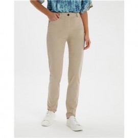 Pantalón recto de mujer con cinco bolsillos