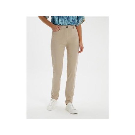 Pantalón recto de mujer con cinco bolsillos