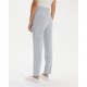 Pantalón recto de mujer a rayas con cintura elástica Paz Torras