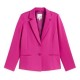 Blazer forrado de mujer con dos botones y bolsillos de doble vivo