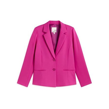Blazer forrado de mujer con dos botones y bolsillos de doble vivo