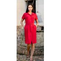 VESTIDO CAMISERO SAHARIANO MUJER ESTEFANIA RODRIGUEZ +colores