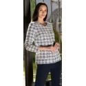 CHAQUETA DE MUJER CON BOTONES PERLA DE ESTEFANIA RODRIGUEZ
