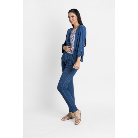 PANTALON TEJANO GOMA CINTURA MUJER BOGUAR