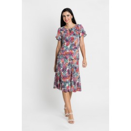 FALDA ESTAMPADA VUELO MUJER BOGUAR