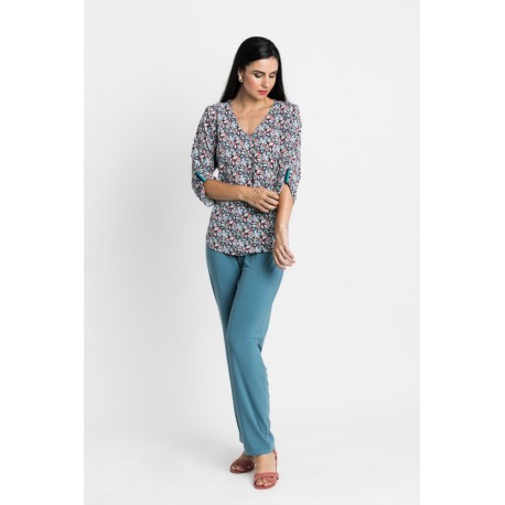 PANTALON LISO MOSSCREPE MUJER BOGUAR +COLORES