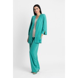 CHAQUETA LARGA JAQUARD MUJER BOGUAR +COLORES