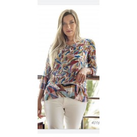 BLUSA ESTAMPADA DE MUJER ROSSAN