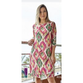 VESTIDO PLUMETTI ESTAMPADO MUJER +COLORES