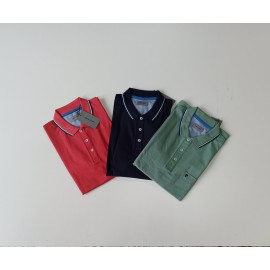 Polo bicolor con bolsillo de hombre PIERRE CARDIN +COLORES