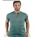 POLO LISO ALGODON CUELLO TIRA HOMBRE BROWN JURY +colores