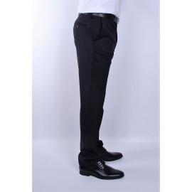 PANTALON DE VESTIR  NEGRO CON ELASTICO EN CINTURA LBS