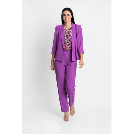 PANTALON LISO CORTE CLASICO  MUJER +COLORES