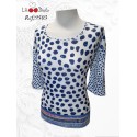 CAMISETA LUNARES MANCHAS MUJER LILI DUDU +COLORES
