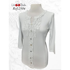 CAMISA CHORRERAS MUJER +COLORES