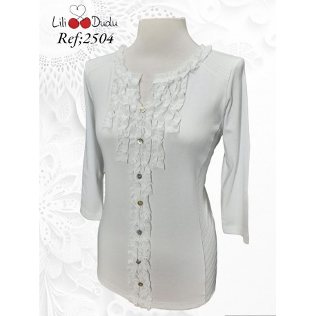 CAMISA CHORRERAS MUJER +COLORES