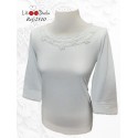 CAMISETA CON BORDADOS MUJER LILI DUDU +colores