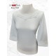 CAMISETA BLANCA CON BORDADOS MUJER LILI DUDU 