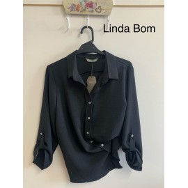 CAMISA  NEGRO LISA MUJER PRIVILEGE 