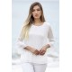 BLUSA BLANCA LISA PLUMETTI MUJER ROSSAN