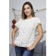 CAMISETA CALADA BLANCA MUJER ROSSAN