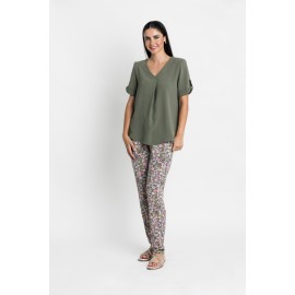 PANTALON FLUIDO ESTAMPADO MUJER BOGUAR