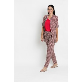 CAMISA CON ESTAMPADO GEOMETRICO MUJER BOGUAR
