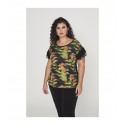 CAMISETA TUL MANGA VOLANTES MUJER SPG-JENUAN
