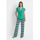 PANTALON ANCHO ESTAMPADO MUJER BOGUAR