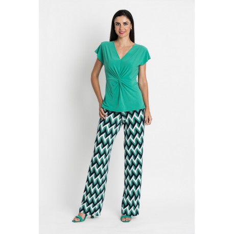 PANTALON ANCHO ESTAMPADO MUJER BOGUAR