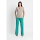 PANTALON ANCHO LISO CINTURA ELASTICA MUJER BOGUAR +COLORES